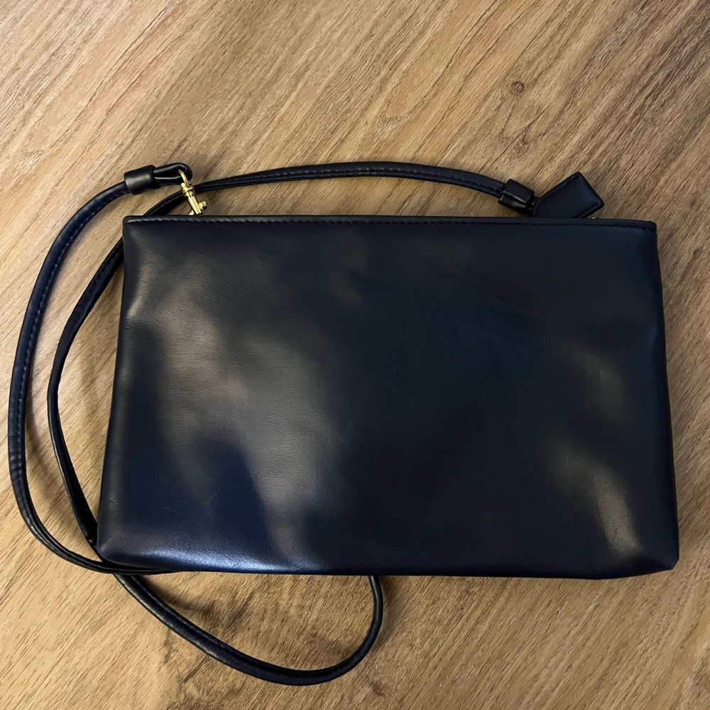 Blue plain purse or clutch